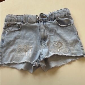 Light Blue Denim Women's Shorts Zara